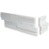 Msi Arctic White 3D Ledger Corner SAMPLE Honed Marble Wall Tile ZOR-PNL-0111-SAM